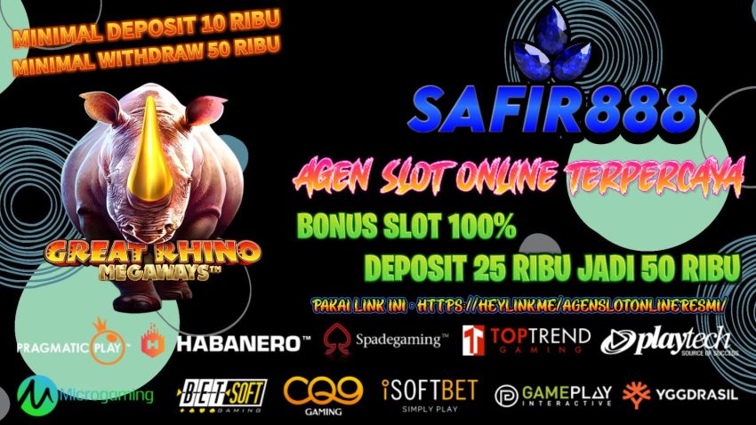 SAFIR888 - Agen Slot Online Terpercaya